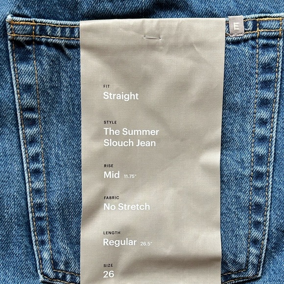 Everlane Summer Slouch Jeans - Picture 4 of 5